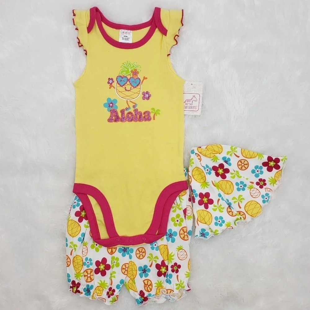 Girls Spring Summer Outfit Sets Infants Size 6/9 Months Bundle